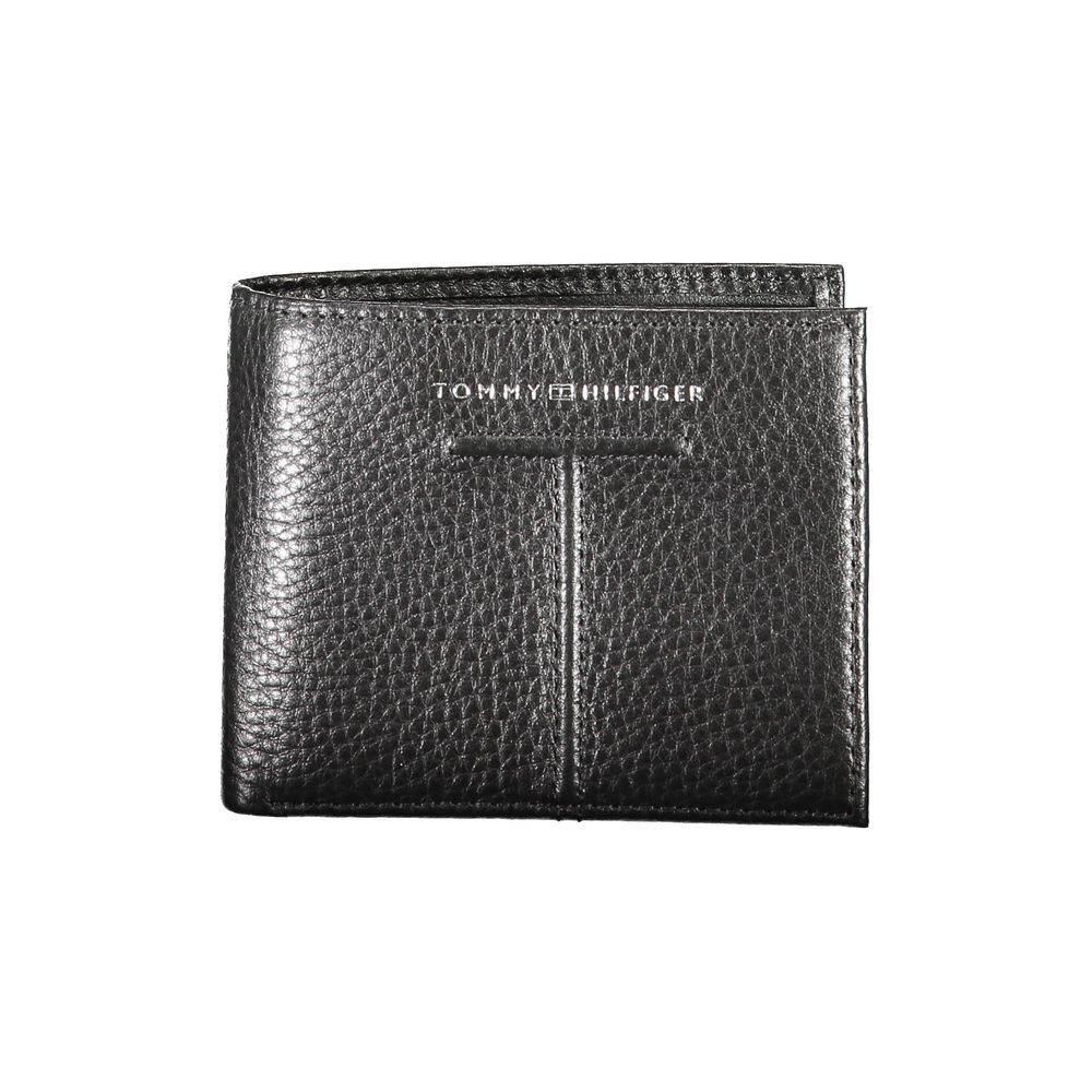 Tommy Hilfiger Black Leather Men Wallet - Hilstor