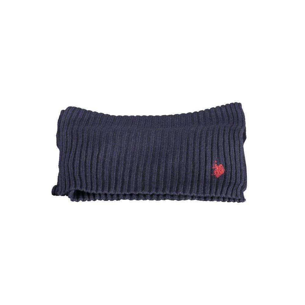 U.S. POLO ASSN. Blue Wool Men Scarf - Hilstor