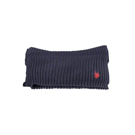 U.S. POLO ASSN. Blue Wool Men Scarf - Hilstor