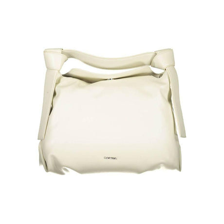 Calvin Klein Beige Polyester Women Handbag - Hilstor