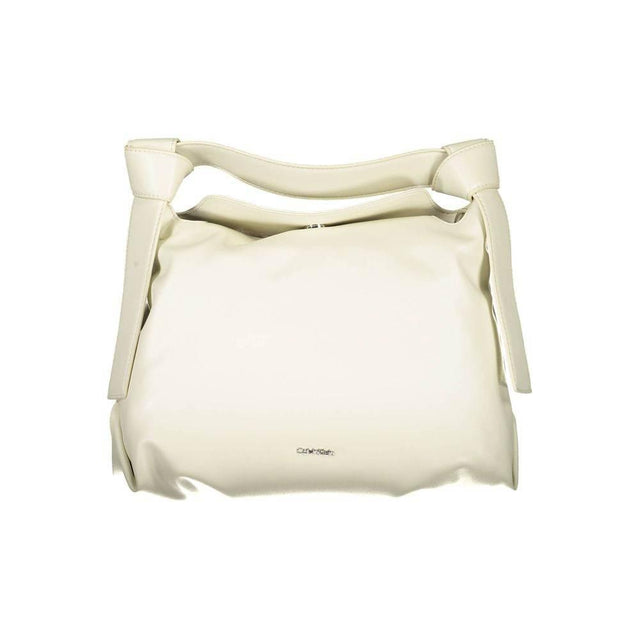 Calvin Klein Beige Polyester Women Handbag - Hilstor