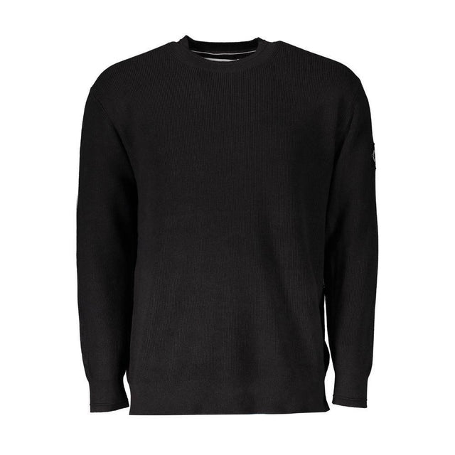 Calvin Klein Black Cotton Men Sweater - Hilstor