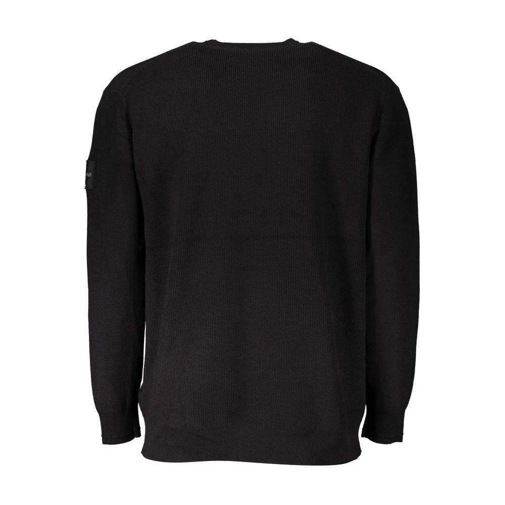 Calvin Klein Black Cotton Men Sweater - Hilstor
