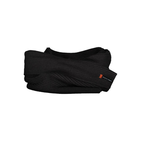 Calvin Klein Black Cotton Men Scarf Set - Hilstor