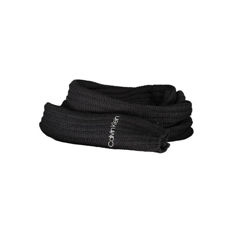 Calvin Klein Black Cotton Women Scarf - Hilstor