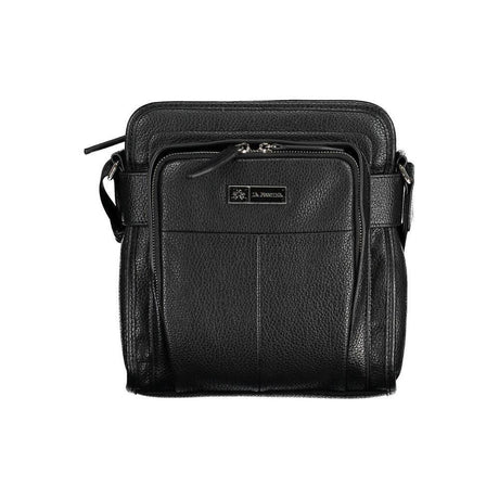 La Martina Black Polyethylene Men Shoulder Bag - Hilstor