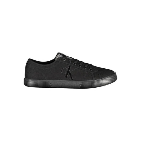 Calvin Klein Black Cotton Men Sneaker - Hilstor