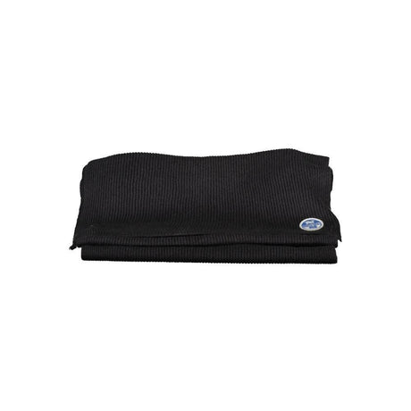 North Sails Black Cotton Men Scarf - Hilstor