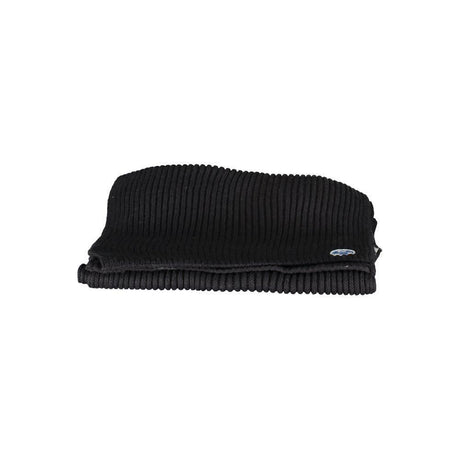 North Sails Black Cotton Men Scarf - Hilstor