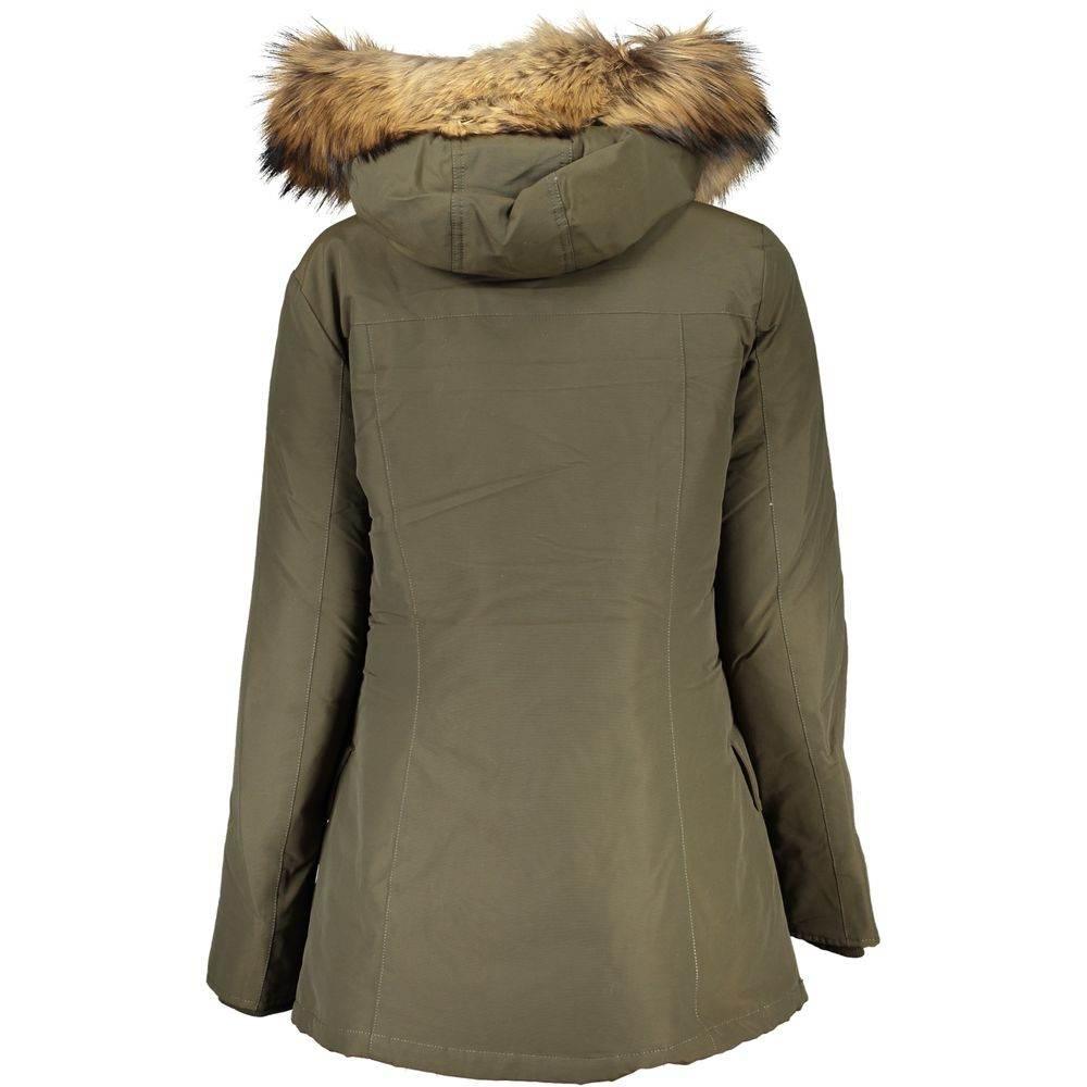 Woolrich Green Cotton Jackets & Coat - Hilstor