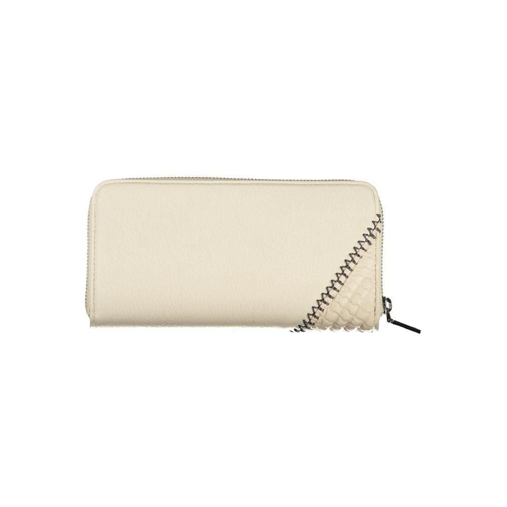 Desigual Beige Chic Wallet with Contrasting Accents - Hilstor