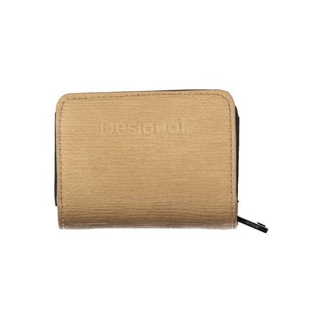 Desigual Chic Brown Wallet with Card Slots & Secure Closure - Hilstor