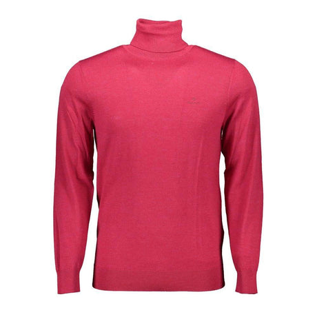 Gant Elegant Pink Turtleneck Sweater in Pure Wool - Hilstor