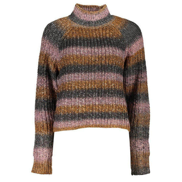 Desigual Chic Turtleneck Sweater with Contrast Details - Hilstor