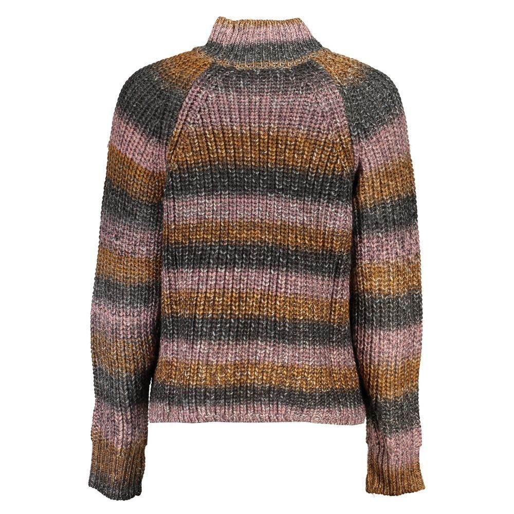 Desigual Chic Turtleneck Sweater with Contrast Details - Hilstor