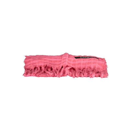 Desigual Pink Polyester Scarf - Hilstor