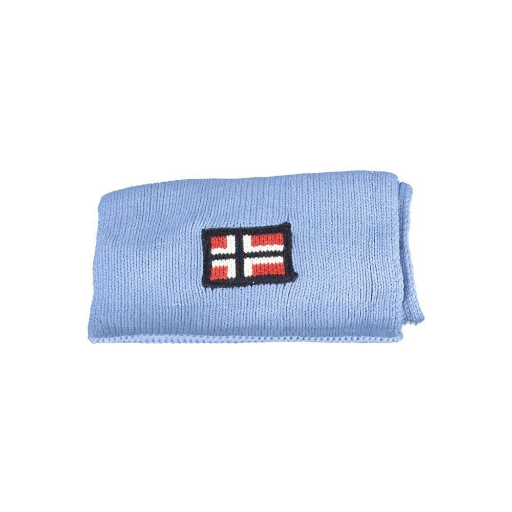 Norway 1963 Light Blue Acrylic Scarf - Hilstor