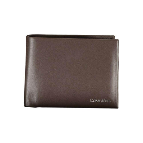 Calvin Klein Elegant Leather Two-Compartment Wallet - Hilstor