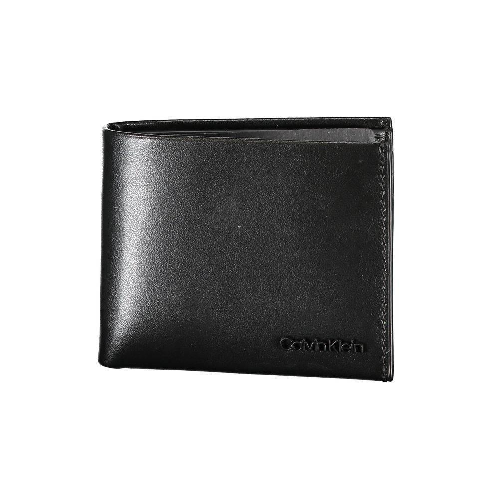 Calvin Klein Sleek Double-Slot Leather Wallet with RFID Block - Hilstor