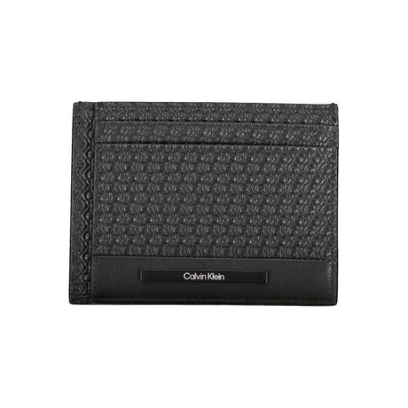 Calvin Klein Elegant Leather Card Holder with Contrasting Details - Hilstor