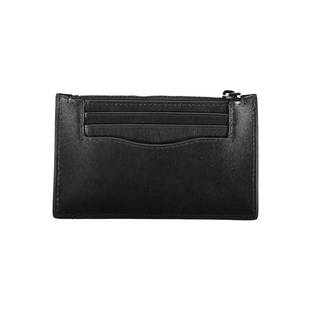 Calvin Klein Elegant Leather Zip Wallet in Timeless Black - Hilstor