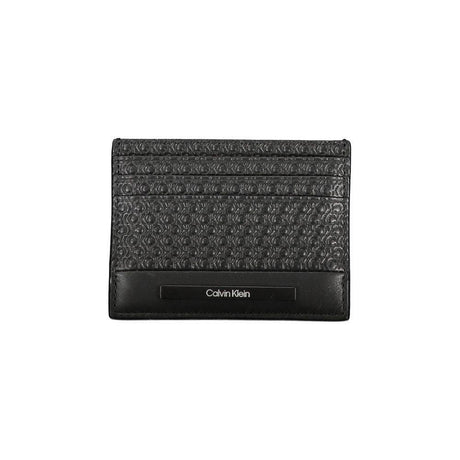 Calvin Klein Sleek Black Contrast Card Holder - Hilstor