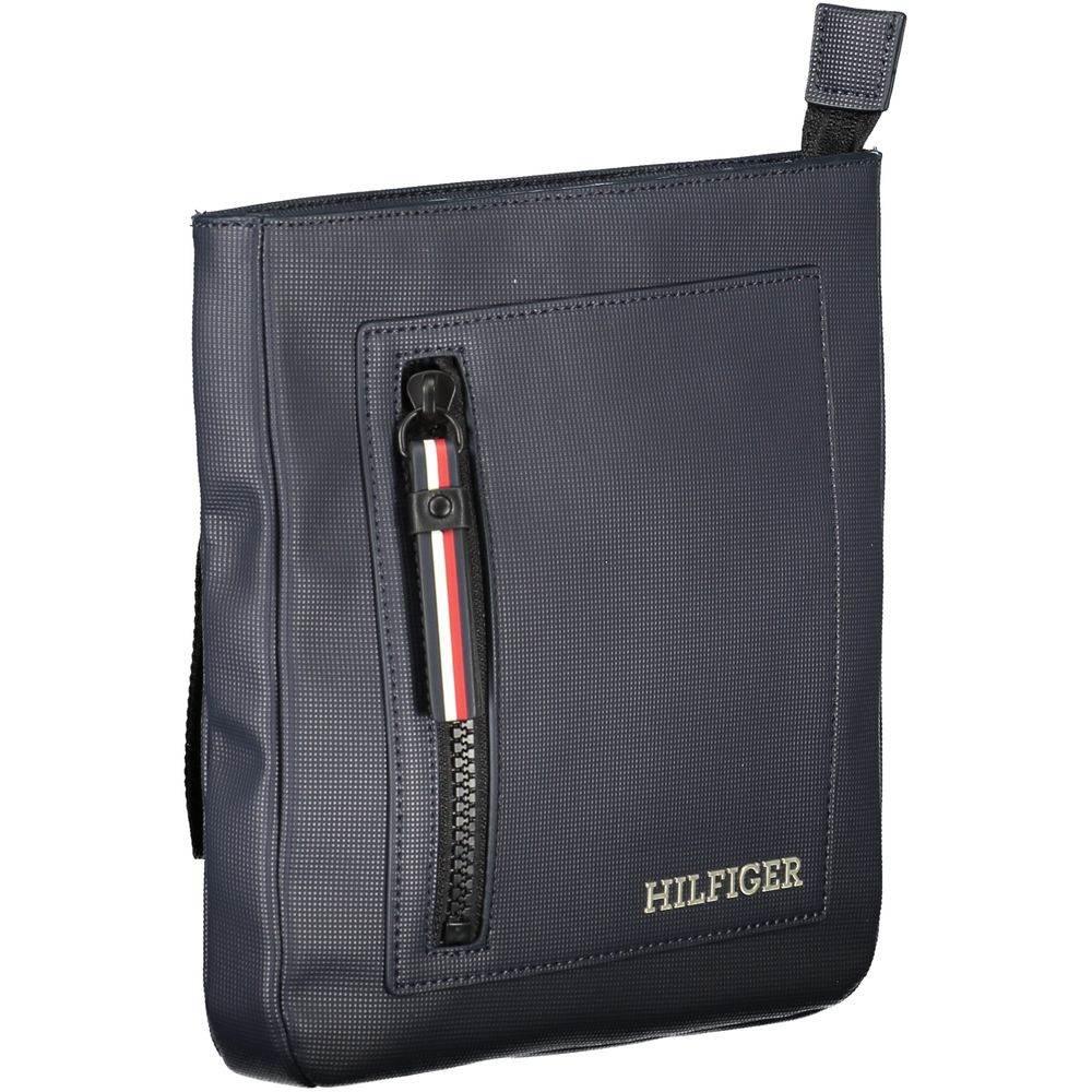 Tommy Hilfiger Chic Blue Shoulder Bag with Contrasting Details - Hilstor