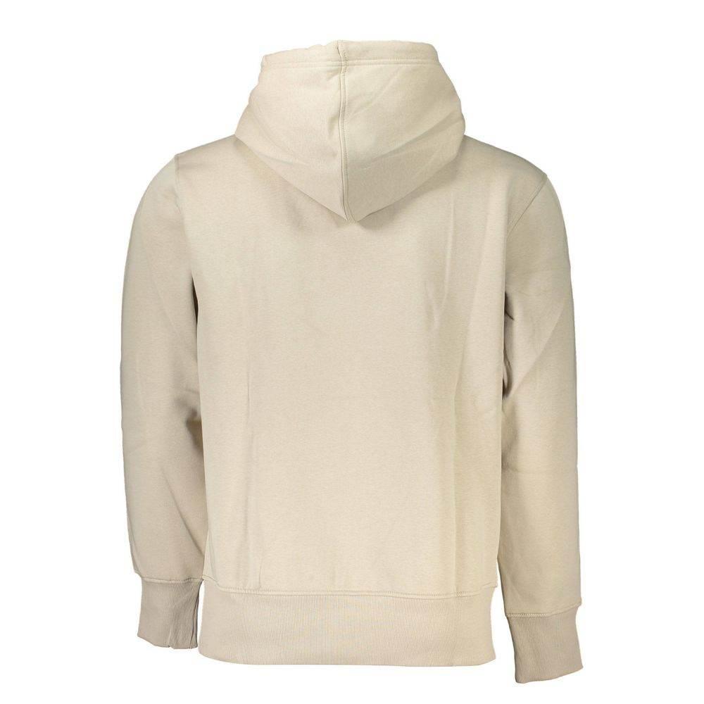 Calvin Klein Beige Fleece-Lined Hoodie - Timeless Comfort - Hilstor