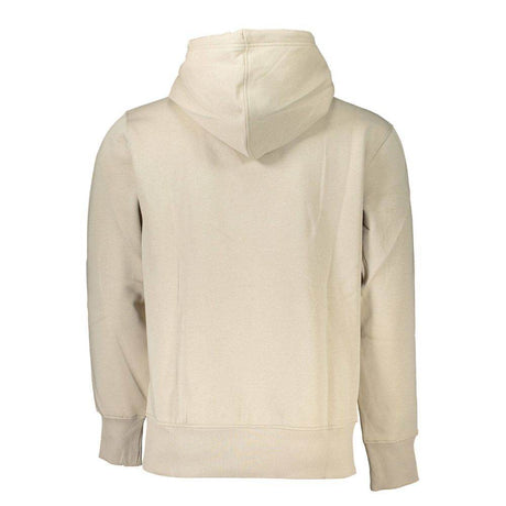 Calvin Klein Beige Fleece-Lined Hoodie - Timeless Comfort - Hilstor