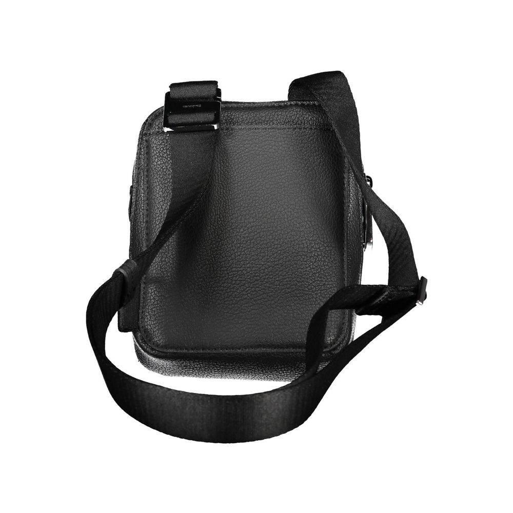 Calvin Klein Sleek Black Shoulder Bag with Logo Detail - Hilstor