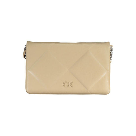 Calvin Klein Beige Polyester Handbag - Hilstor