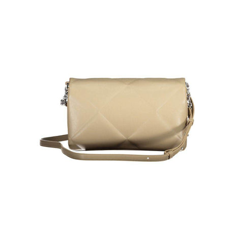 Calvin Klein Beige Polyester Handbag - Hilstor