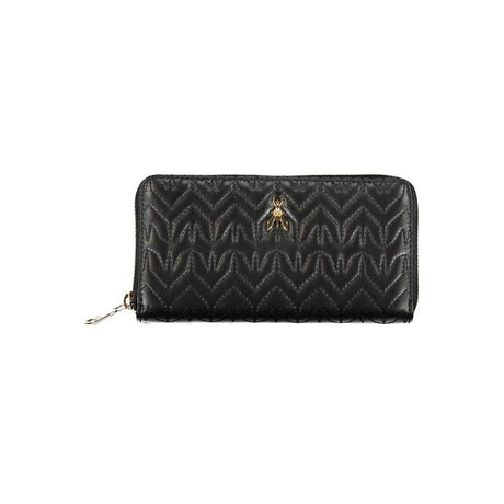 Patrizia Pepe Elegant Black Wallet with Contrasting Details - Hilstor