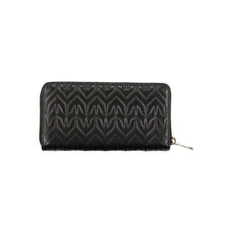 Patrizia Pepe Elegant Black Wallet with Contrasting Details - Hilstor