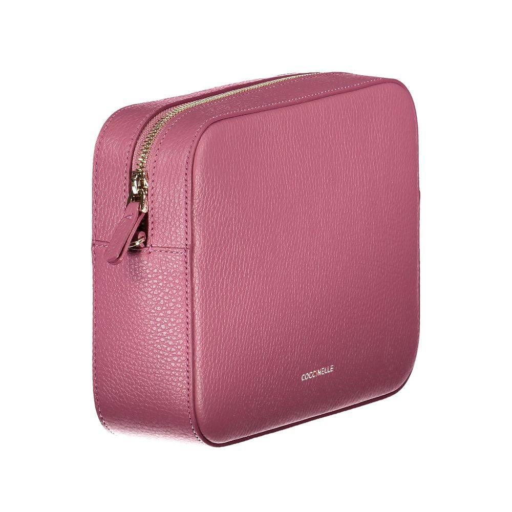 Coccinelle Pink Leather Handbag - Hilstor