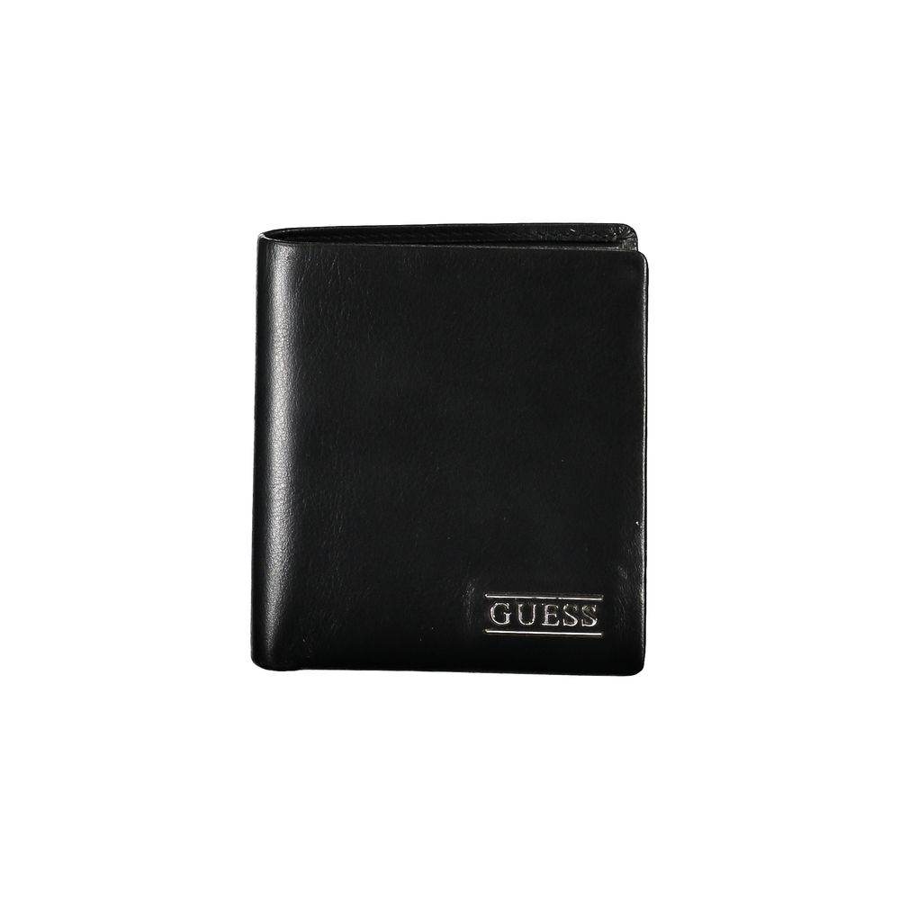 Guess Jeans Elegant Black Leather Wallet for Men - Hilstor