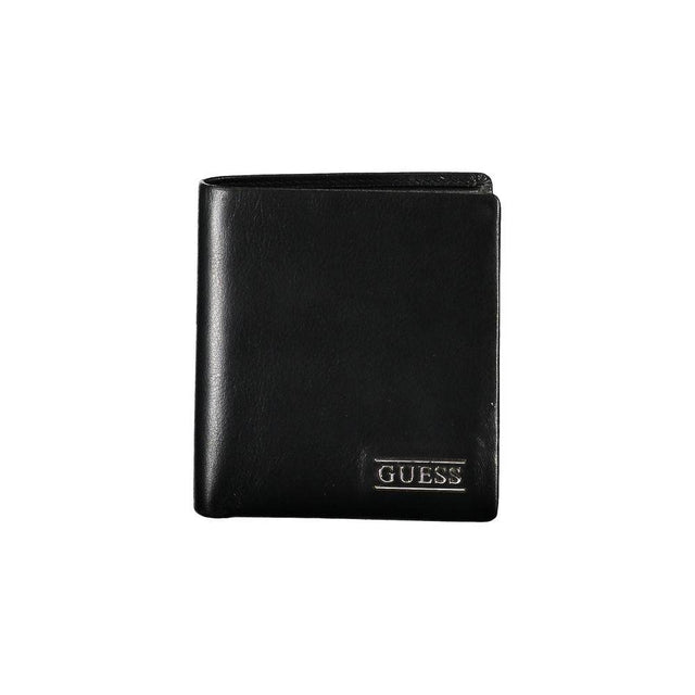 Guess Jeans Elegant Black Leather Wallet for Men - Hilstor