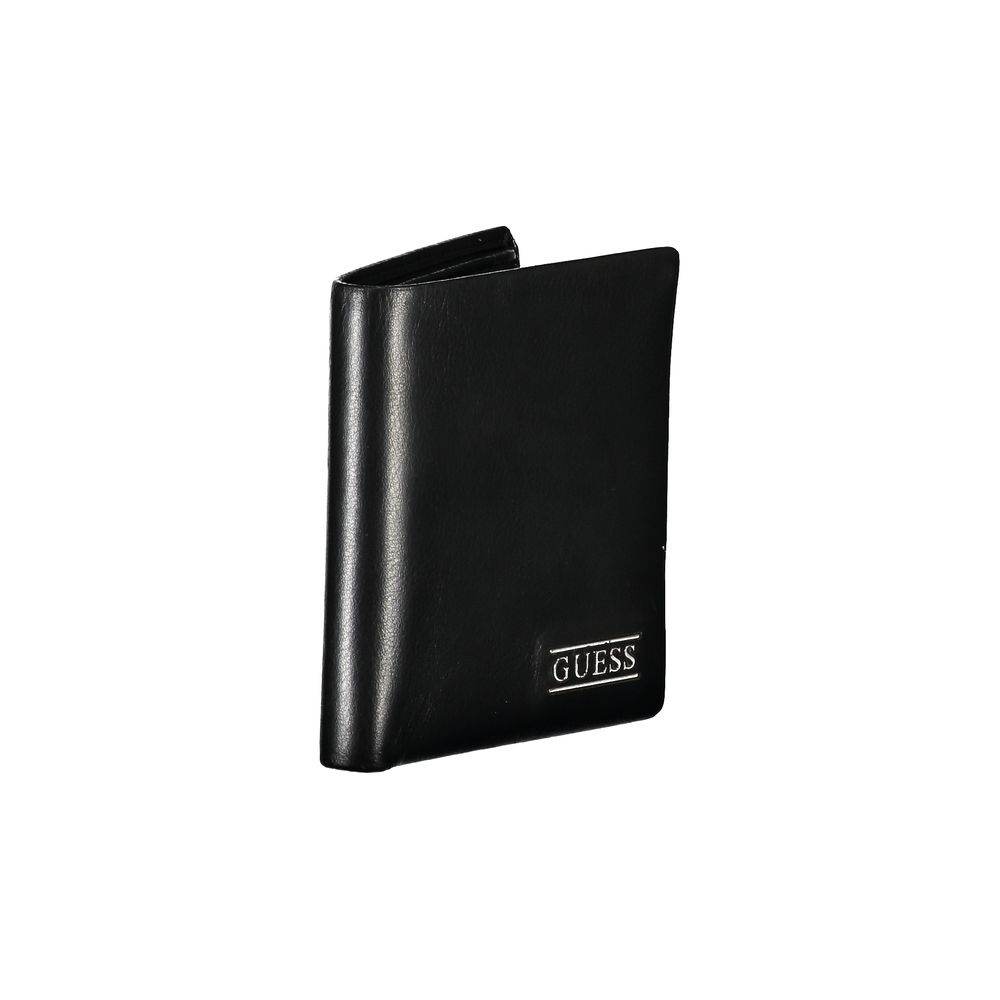 Guess Jeans Elegant Black Leather Wallet for Men - Hilstor