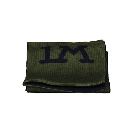 La Martina Elegant Green Contrast Detail Scarf - Hilstor