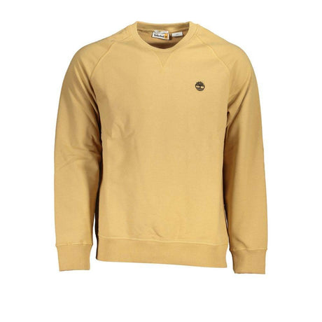 Timberland Beige Crew Neck Embroidered Sweatshirt - Hilstor