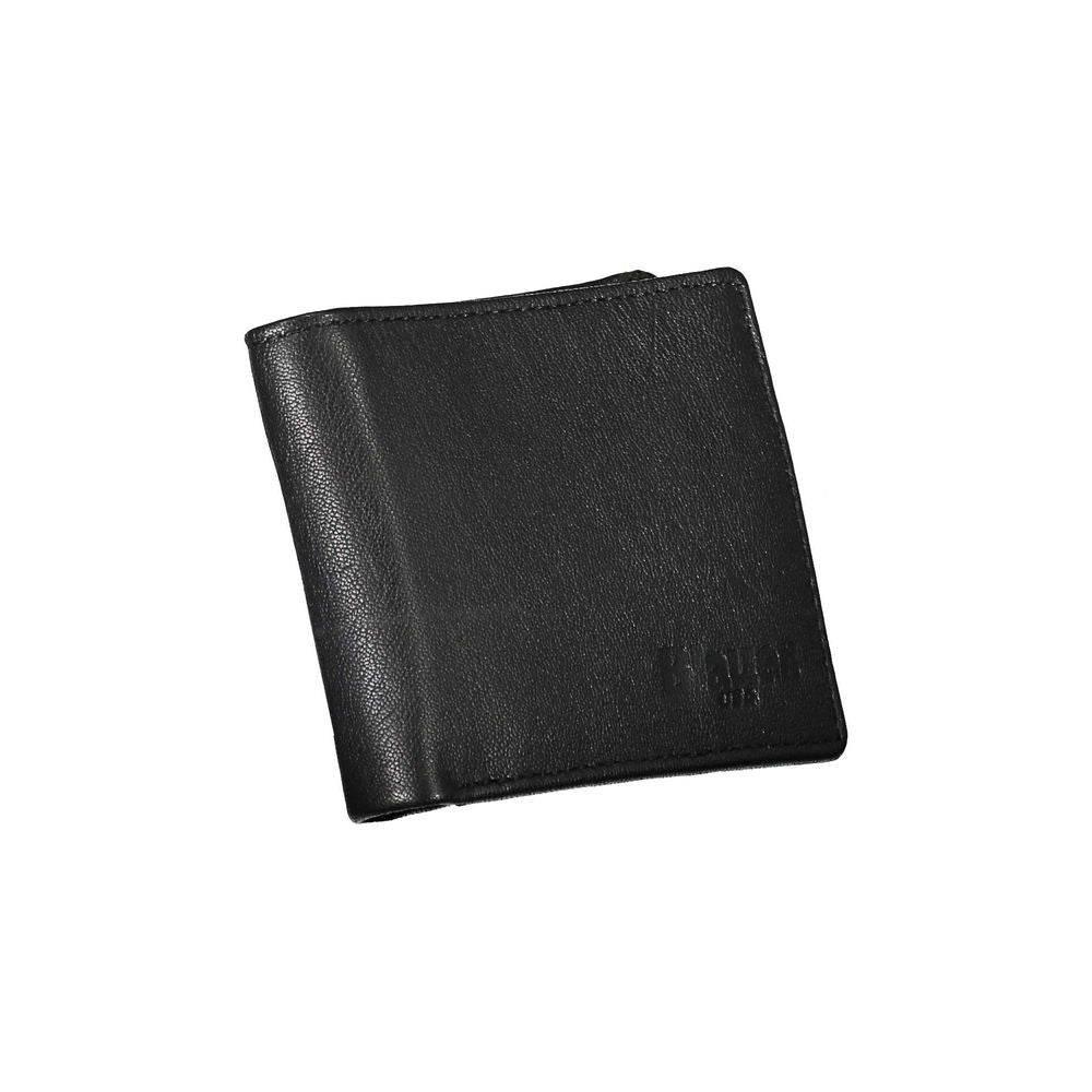 Blauer Elegant Black Leather Dual-Compartment Wallet - Hilstor