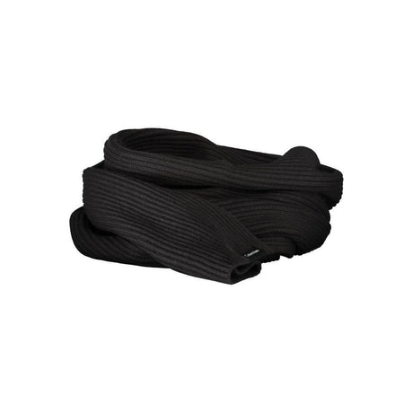 Calvin Klein Elegant Black Cotton Cashmere Scarf - Hilstor