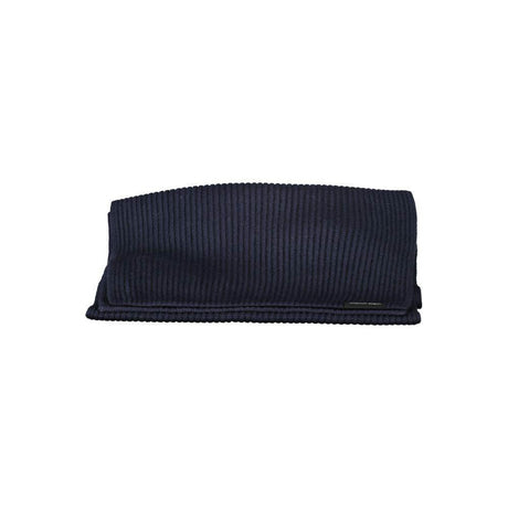 Calvin Klein Elegant Blue Cotton Cashmere Scarf - Hilstor