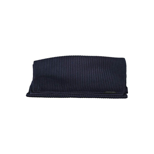 Calvin Klein Elegant Blue Cotton Cashmere Scarf - Hilstor