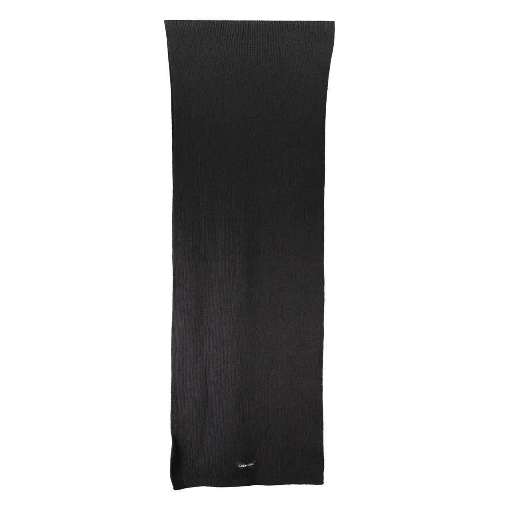 Calvin Klein Elegant Embroidered Cotton-Cashmere Scarf - Hilstor