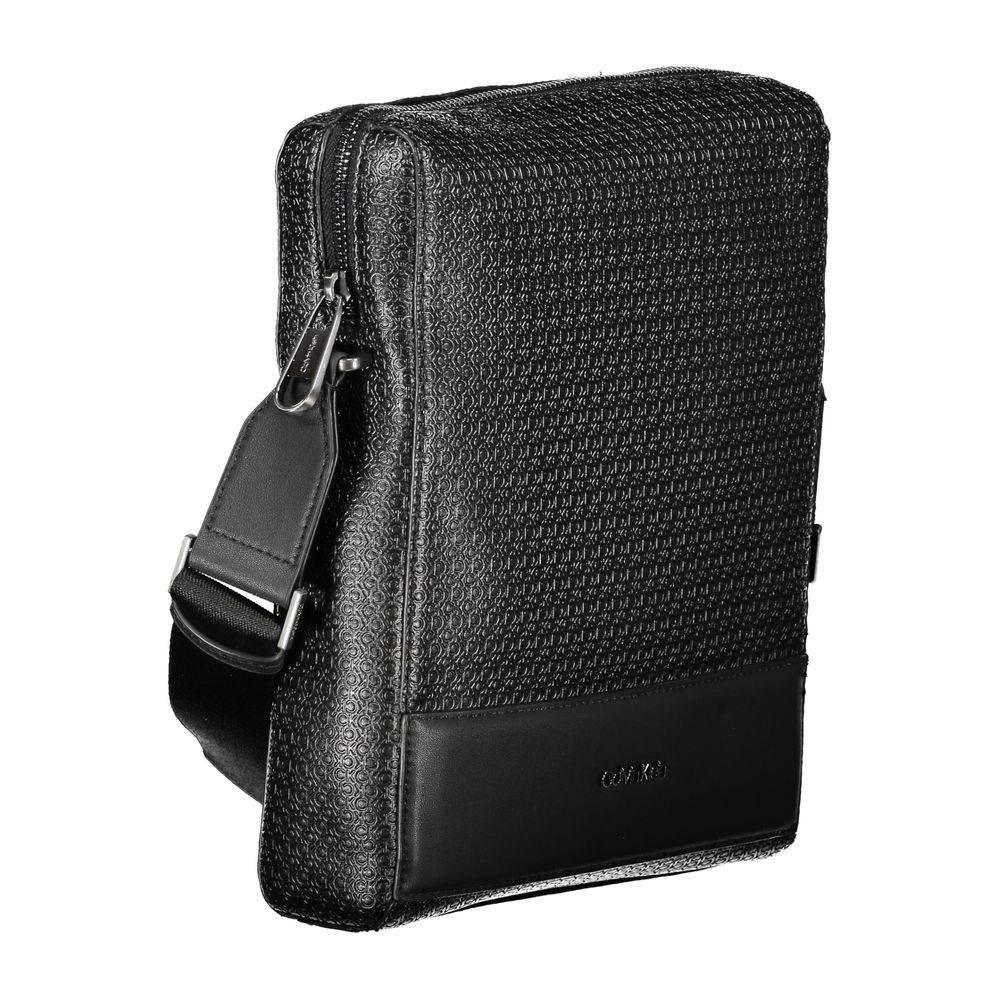 Calvin Klein Eco-Friendly Sleek Black Shoulder Bag - Hilstor