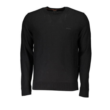 Hugo Boss Black Wool Men Sweater - Hilstor