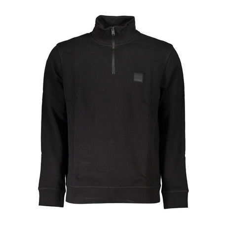 Hugo Boss Black Cotton Men Sweater - Hilstor