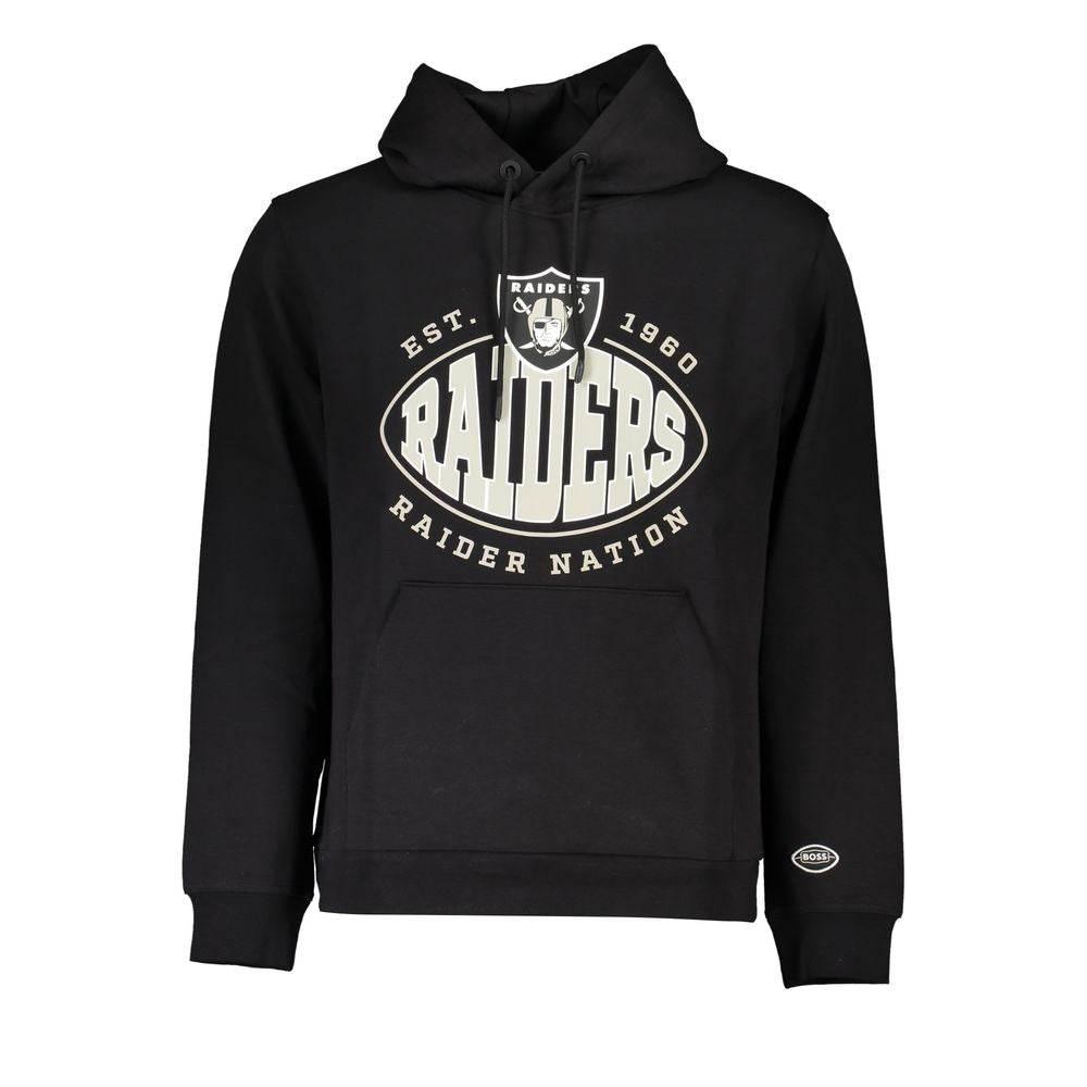 Hugo Boss Black Cotton Men Sweatshirt - Hilstor