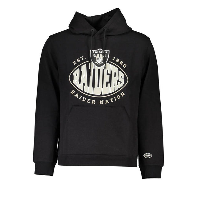 Hugo Boss Black Cotton Men Sweatshirt - Hilstor